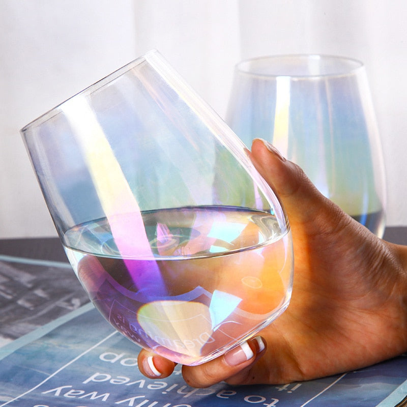 GlassRainbow™ - Premium Rainbow Iridescent Crystal Water Glasses