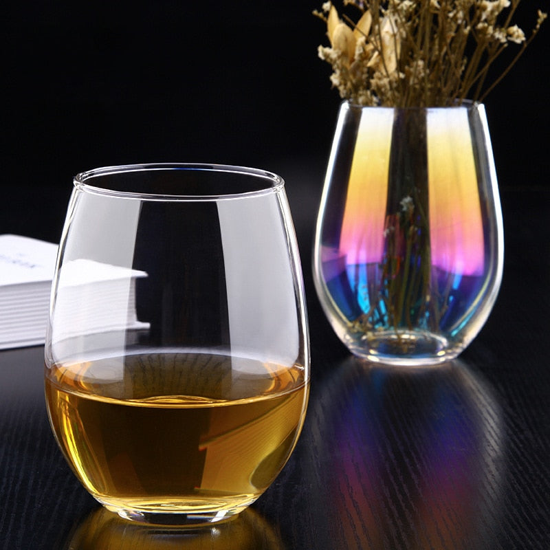 GlassRainbow™ - Premium Rainbow Iridescent Crystal Water Glasses