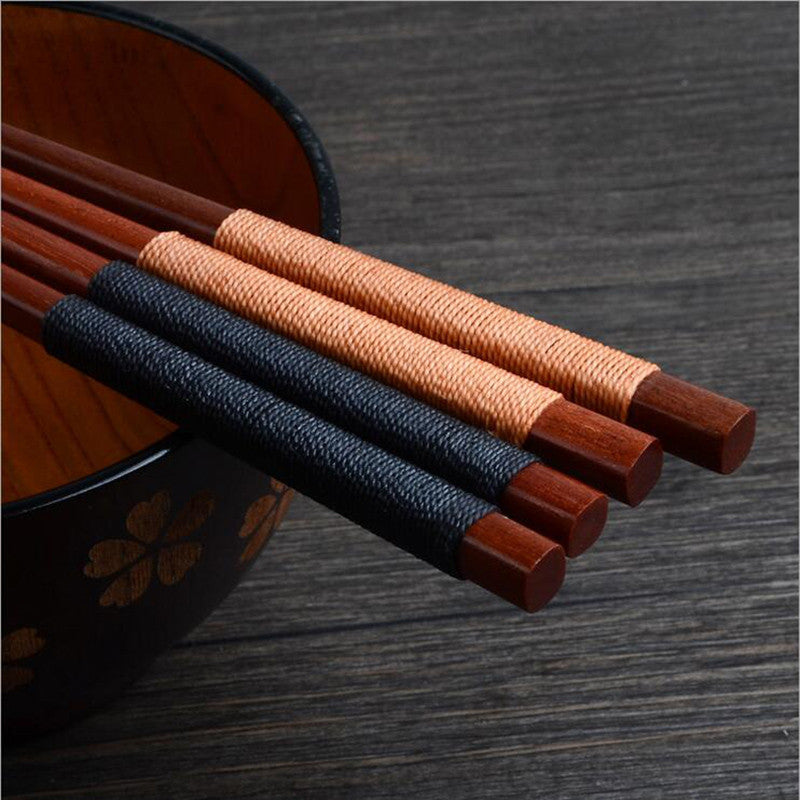 WoodChop™ Premium Wooden Chopsticks set Korean Household 10 Pieces (5 pairs)