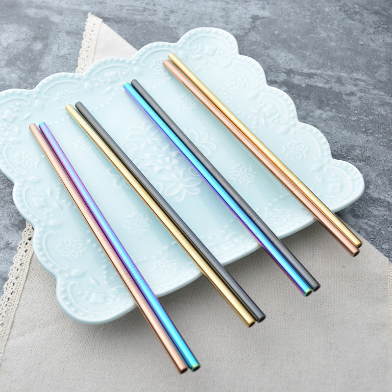 Mermaid Rainbow Stainless Steel Straws — Paulie Jar