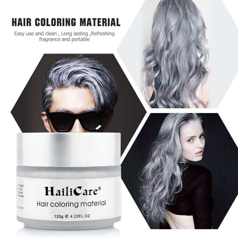 HailiCare Coloring Hair Wax 4.23 oz, Professional Hair Wax, Hair Dye Wax for Party, Cosplay