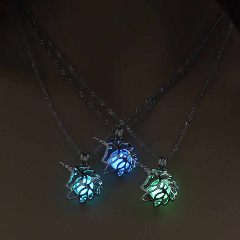 UniGlow™ - Premium Glow in the Dark Unicorn Necklace
